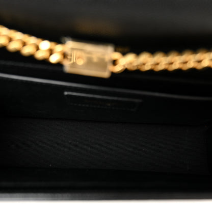 Saint Laurent Grain De Poudre Medium Classic Monogram Kate Tassel Satchel Black 5 of 10