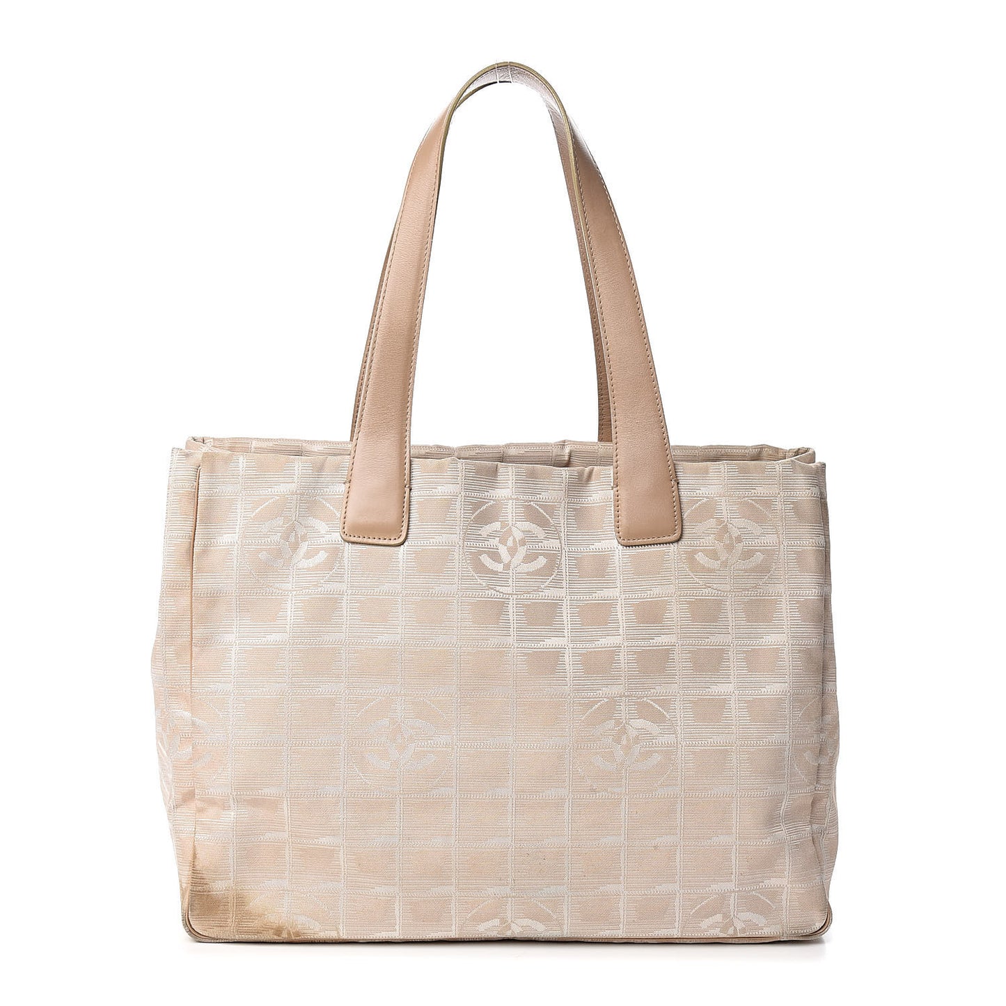 Nylon Medium Travel Tote Beige