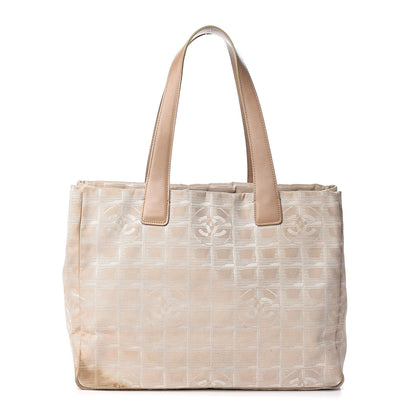 Chanel Nylon Medium Travel Tote Beige 1 of 14