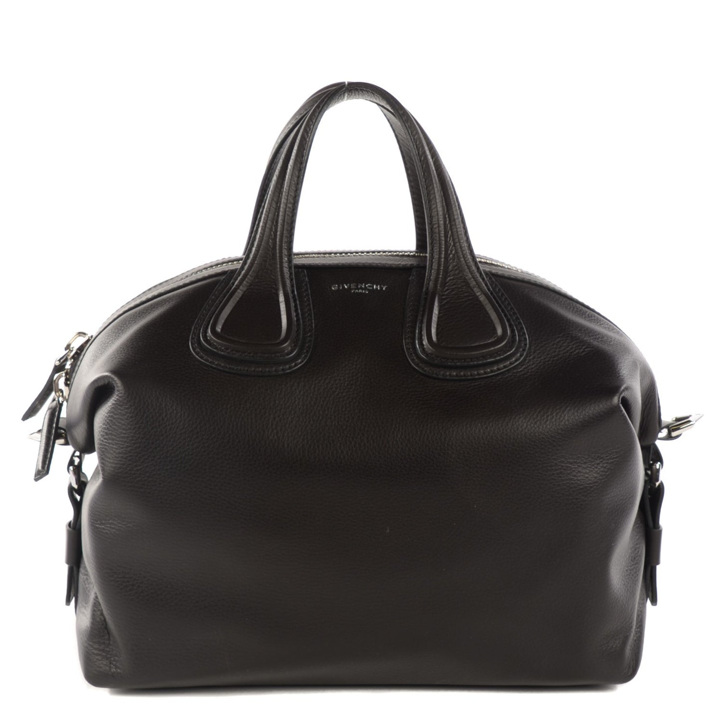 Waxy Grained Calfskin Medium Nightingale Black