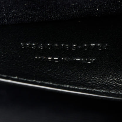 Saint Laurent Grain De Poudre Textured Mixed Matelasse Triquilt Medium Monogram Satchel Black 7 of 10