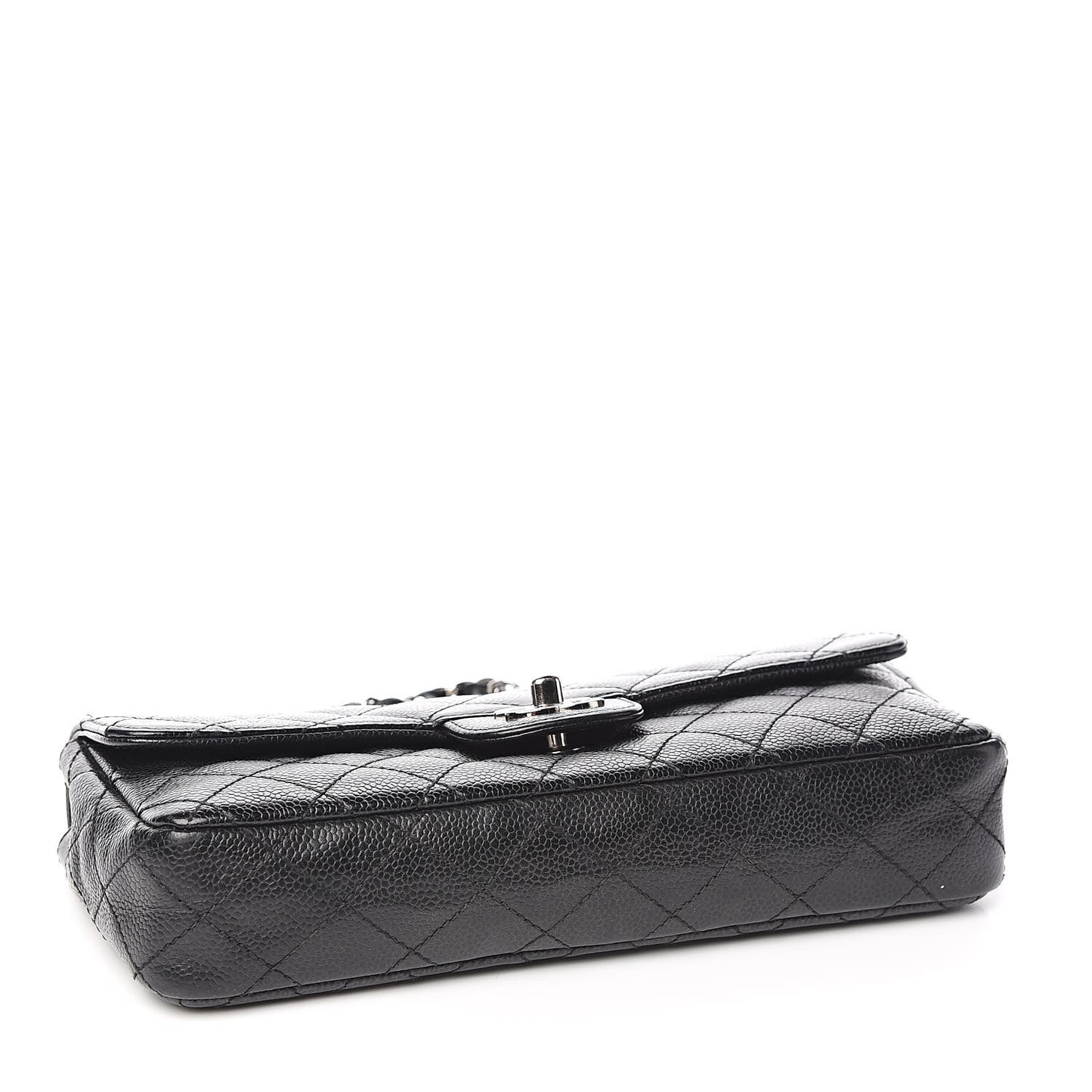 Caviar Quilted East West Flap Black