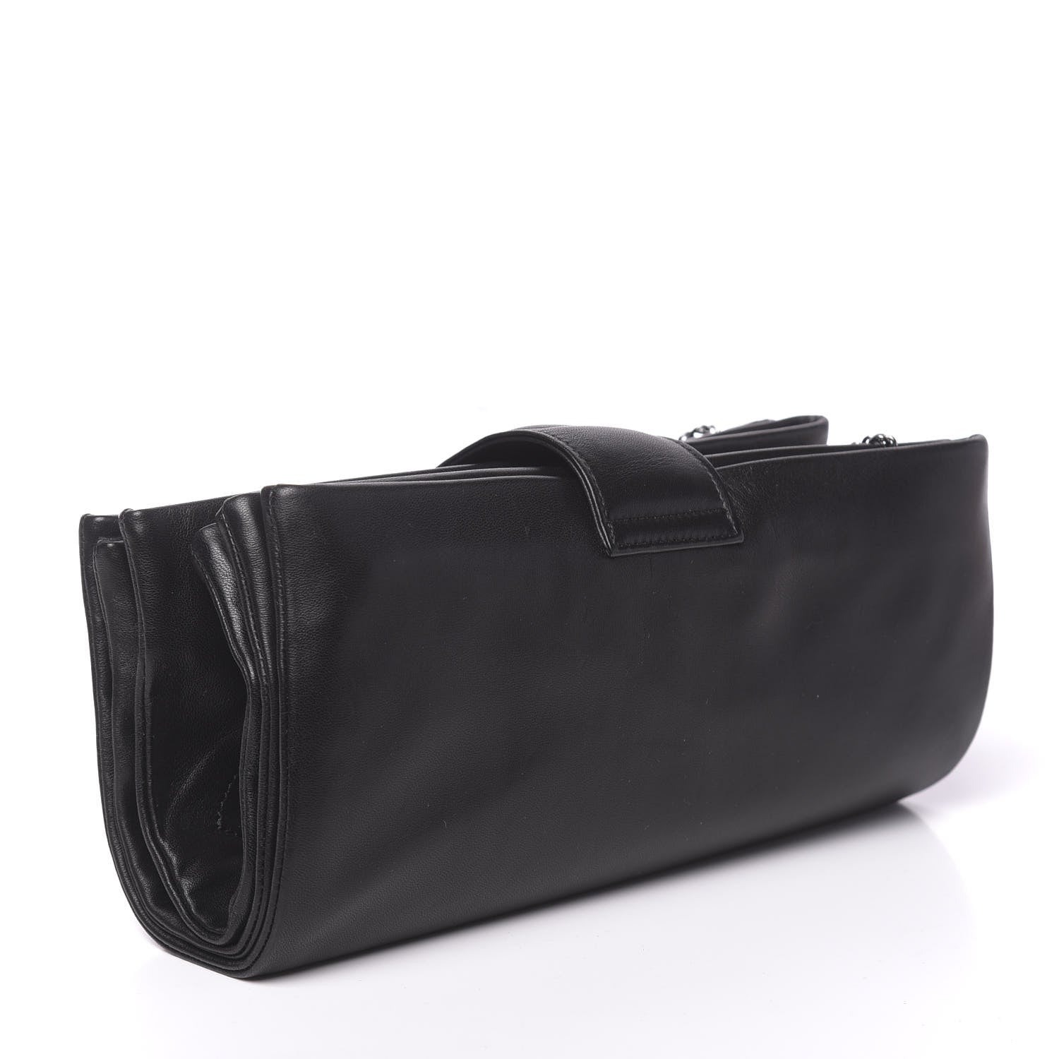 Chanel Lambskin Accordion Globe Clutch Black 3 of 17
