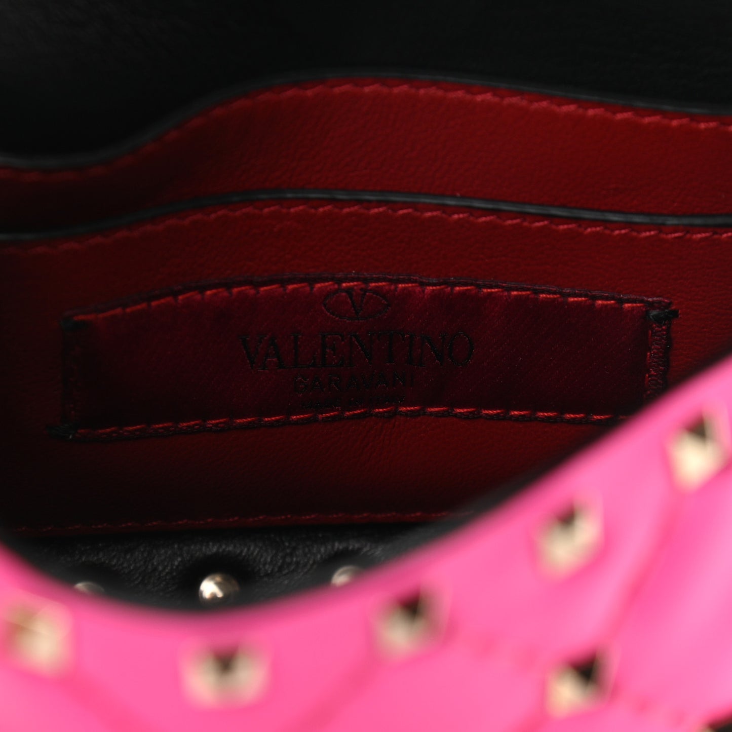 Calfskin Micro Rockstud Spike Shoulder Bag Azalea