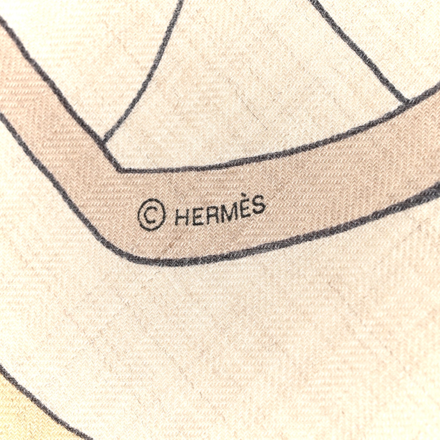 Hermes Cashmere Silk Thalassa Shawl 140 Beige Rose Mastic 4 of 5