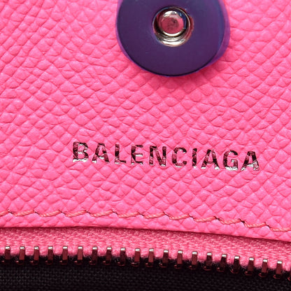 Balenciaga Grained Calfskin Ville Aj Tote XXS Acid Pink 9 of 9