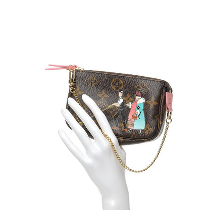 Louis Vuitton Monogram Illustre Mini Pochette Accessories Rose 2 of 8