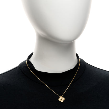 Van Cleef & Arpels 18K Yellow Gold Vintage Alhambra Pendant Necklace 2 of 5