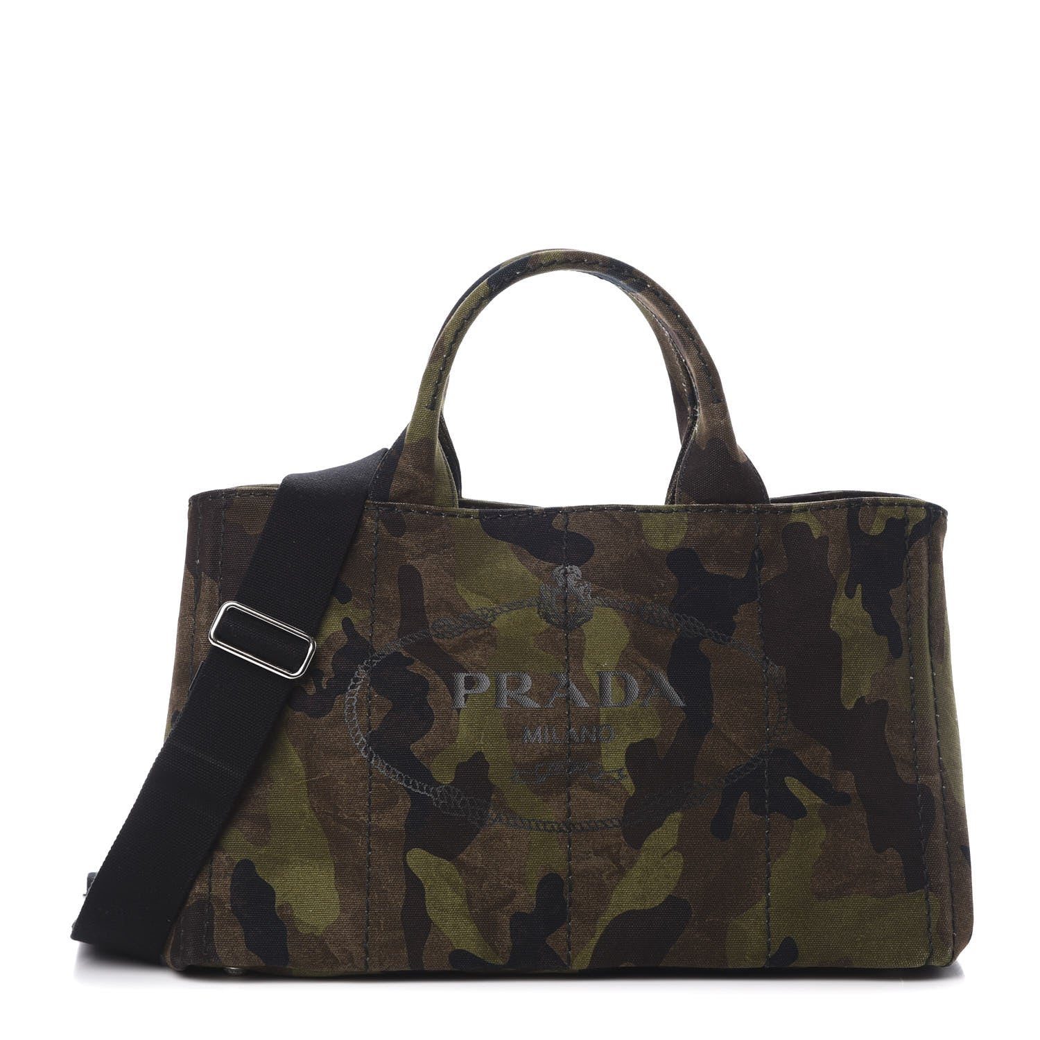 Prada Canapa Camouflage Tote Mimetico 1 of 12