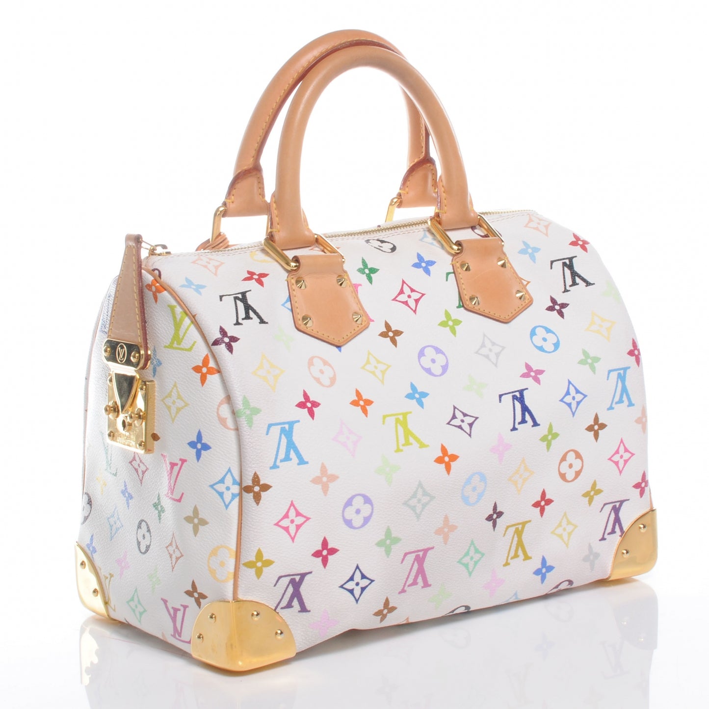 Monogram Multicolor Speedy 30 White