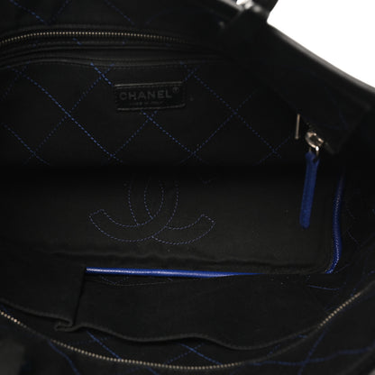 Chanel Grained Calfskin Shopping Fever Tote Blue 6 of 11