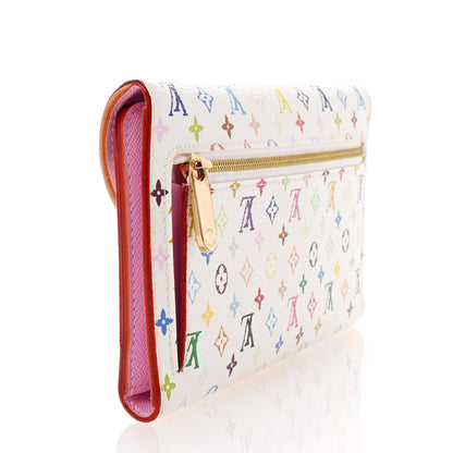 Louis Vuitton Monogram Multicolor Eugenie Wallet White Litchi 3 of 7