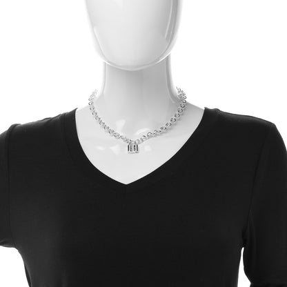 Tiffany Sterling Silver 1837 Lock Charm Necklace 2 of 5