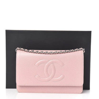 Chanel Caviar Timeless CC Wallet On Chain WOC Pink 11 of 11