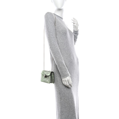 Bulgari Metallic Karung Serpenti Forever Crossbody Mint 2 of 9