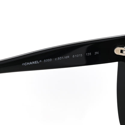 Chanel Acetate CC Sunglasses 5203 Black 5 of 8