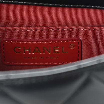 Chanel Lambskin Quilted Mini Side Note Flap Black 6 of 9