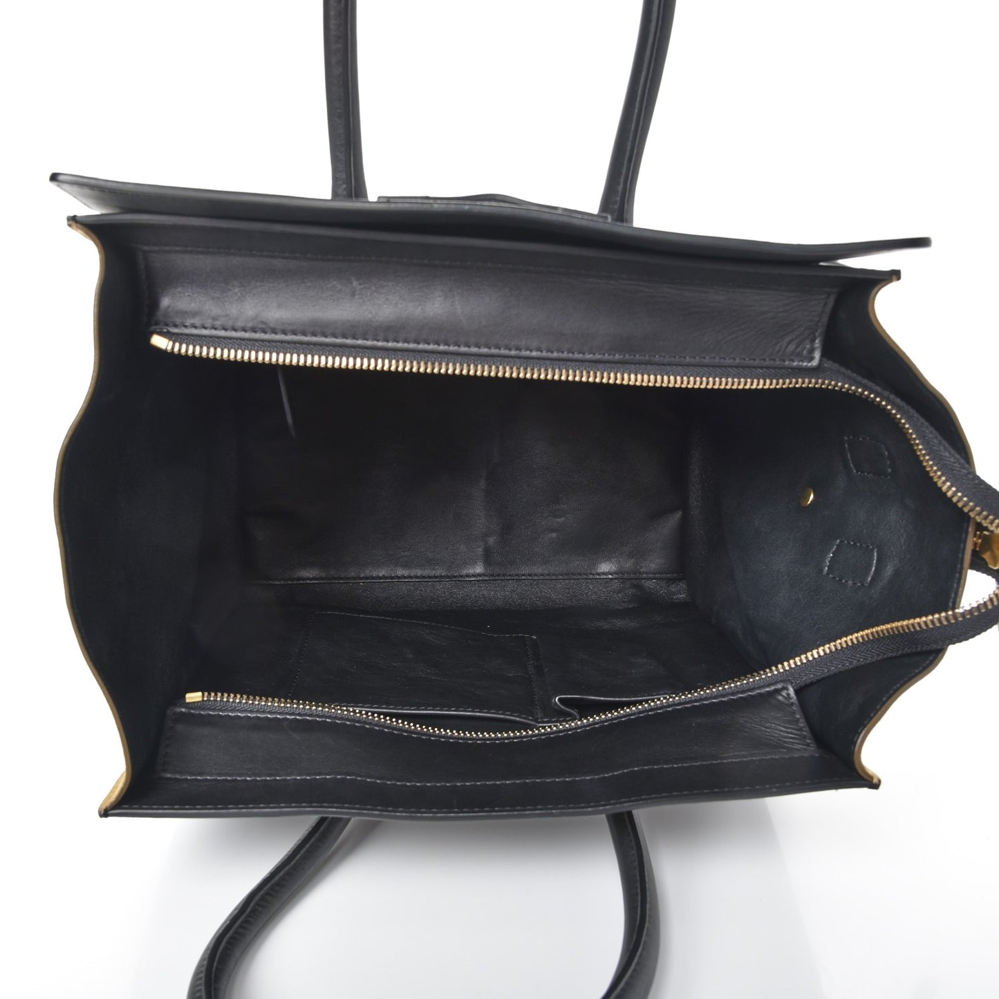 Smooth Calfskin Suede Mini Tri-Color Luggage Olive