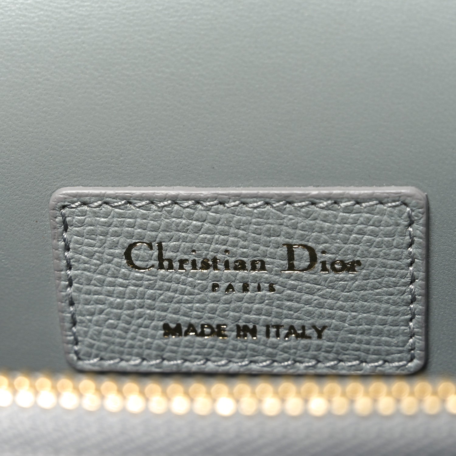 Christian Dior Grained Calfskin Large St. Honore Tote Grey Stone 6 of 9