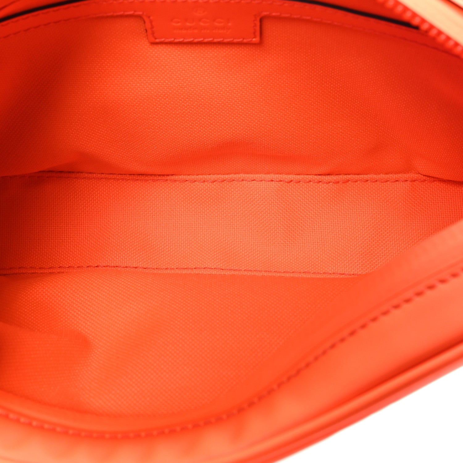 Gucci Rubber Effect Monogram GG Belt Bag New Orange Fluo 5 of 10