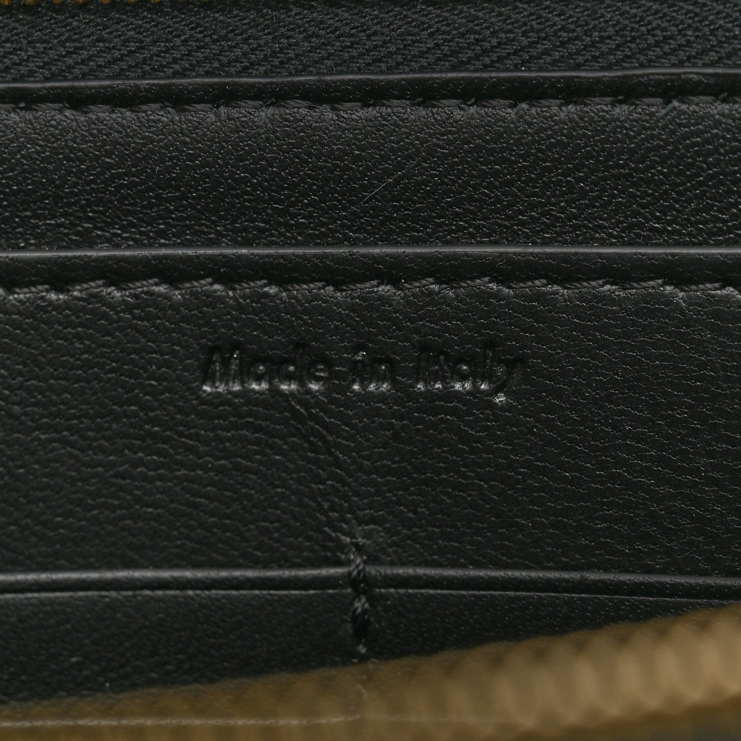 Smooth Calfskin Ring Clutch Black