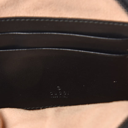 Gucci Calfskin Matelasse GG Marmont Round Wrist Wallet Black 6 of 8