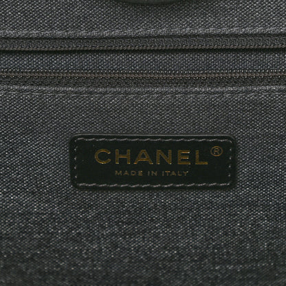 Chanel Calfskin Medium Deauville Tote Black 6 of 10