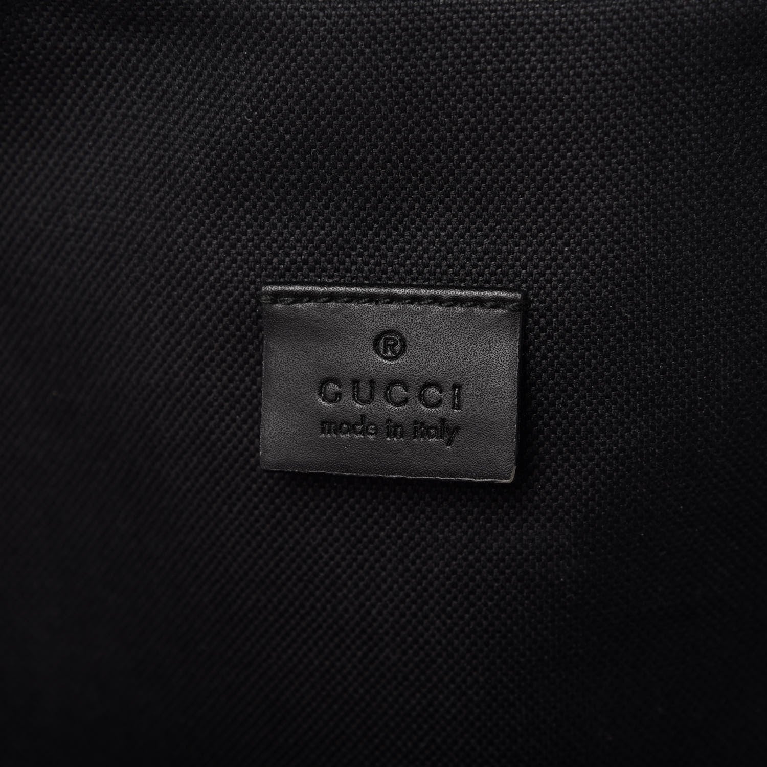 Gucci GG Supreme Monogram Web Belt Bag Black Grey 8 of 11