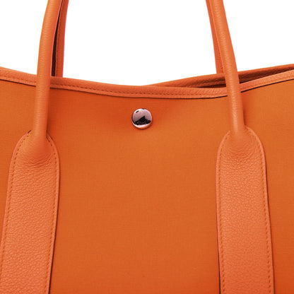 Hermes Toile Negonda Garden Party Tote 36 MM Orange 6 of 12