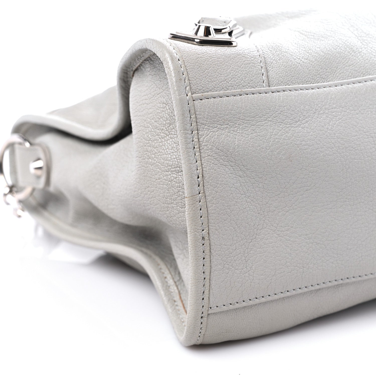 Balenciaga Chevre Silver Metallic Edge Hardware City Gris Glace 8 of 12
