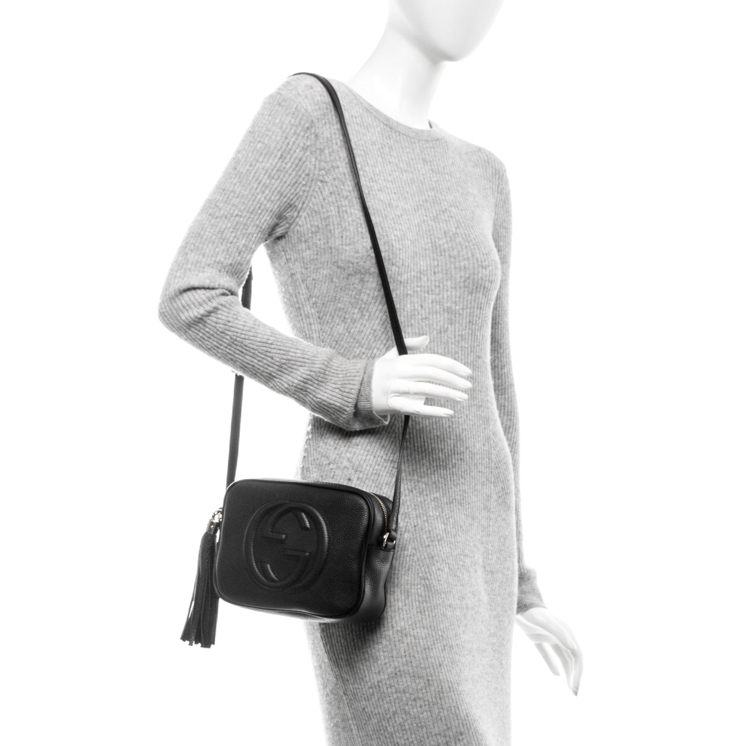 Gucci Pebbled Calfskin Small Soho Disco Bag Black 2 of 14