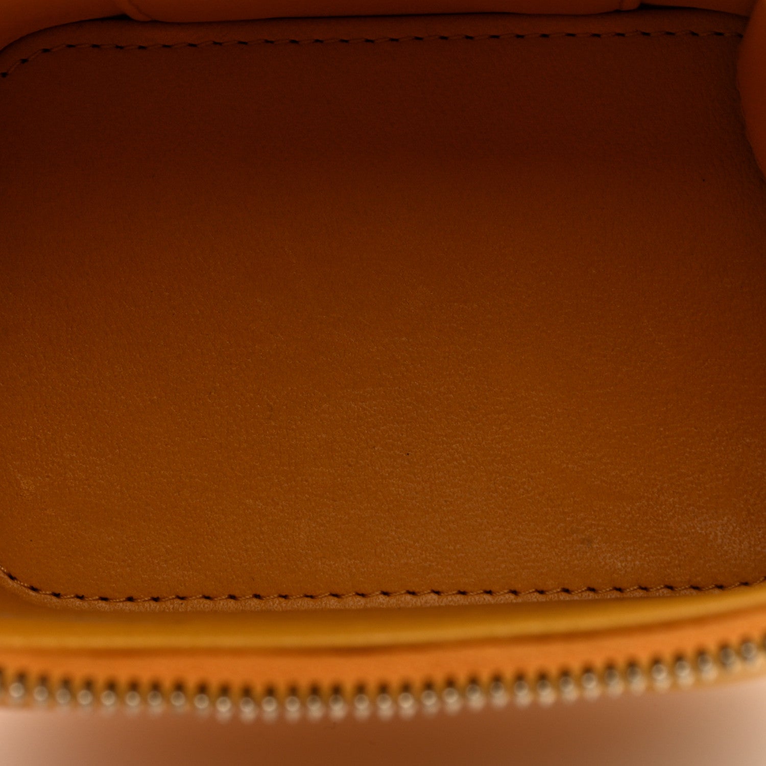 Chanel Lambskin Quilted Top Handle Mini Vanity Case With Chain Yellow 5 of 11