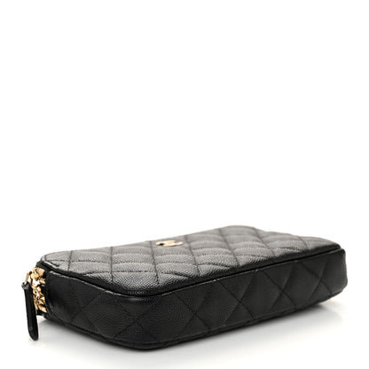Chanel Caviar Quilted Small Clutch With Chain Black 4 of 13