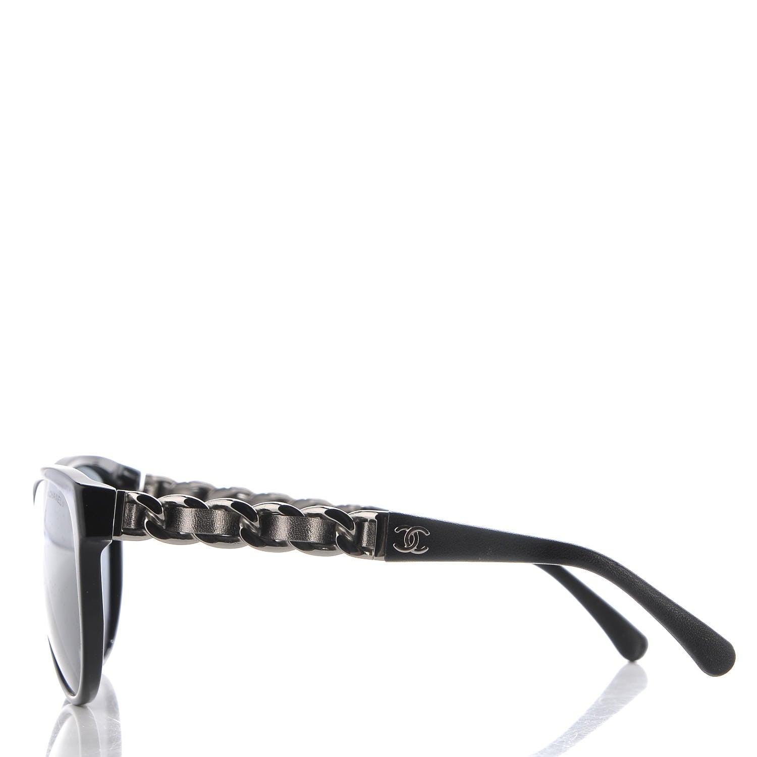 Chanel CC Chain Sunglasses 5215Q Black 3 of 7