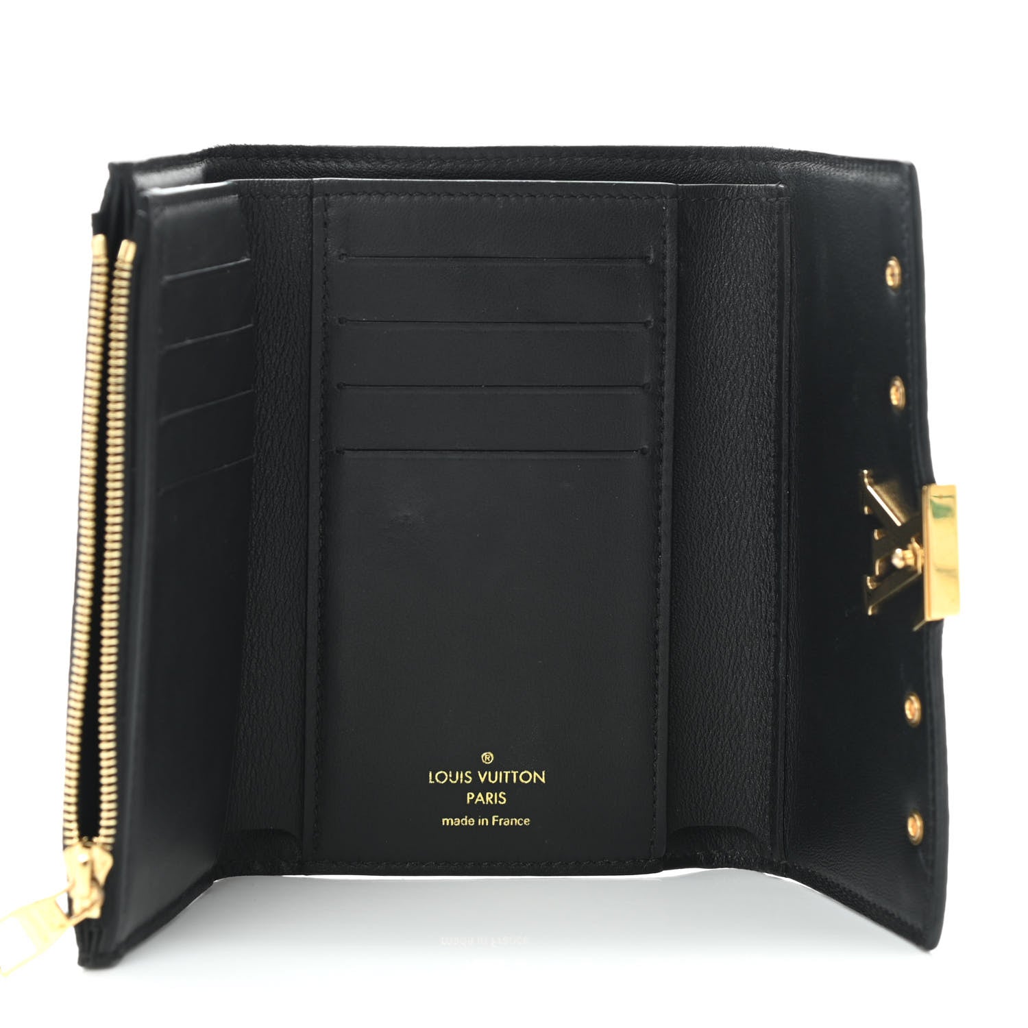 Louis Vuitton Taurillon Capucines Studded Compact Wallet Black 7 of 9