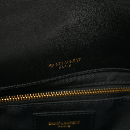 Saint Laurent Raffia Monogram Medium Jamie Black 7 of 11