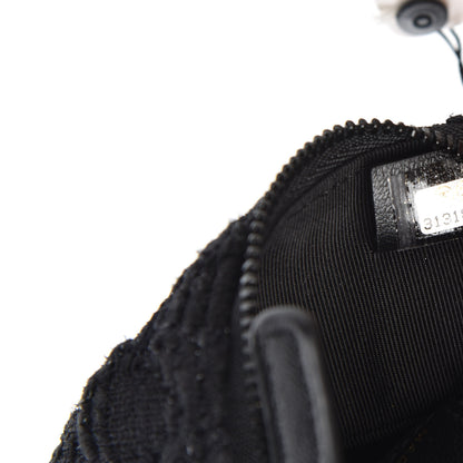 Chanel Tweed Lambskin Quilted Arm Coin Purse Black 6 of 7
