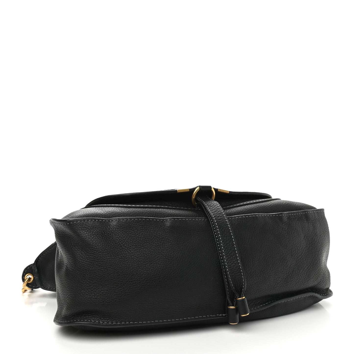 Calfskin Medium Marcie Satchel Black