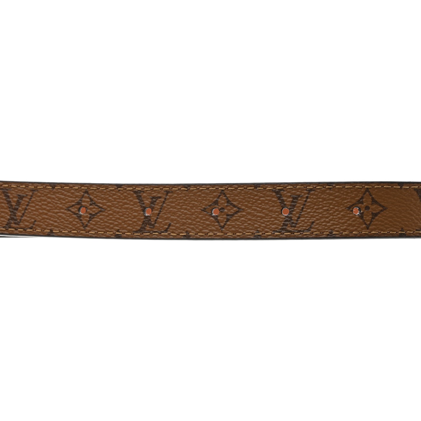Calfskin Reverse Monogram 20mm LV Iconic Reversible Belt 80 32 Tan Brown