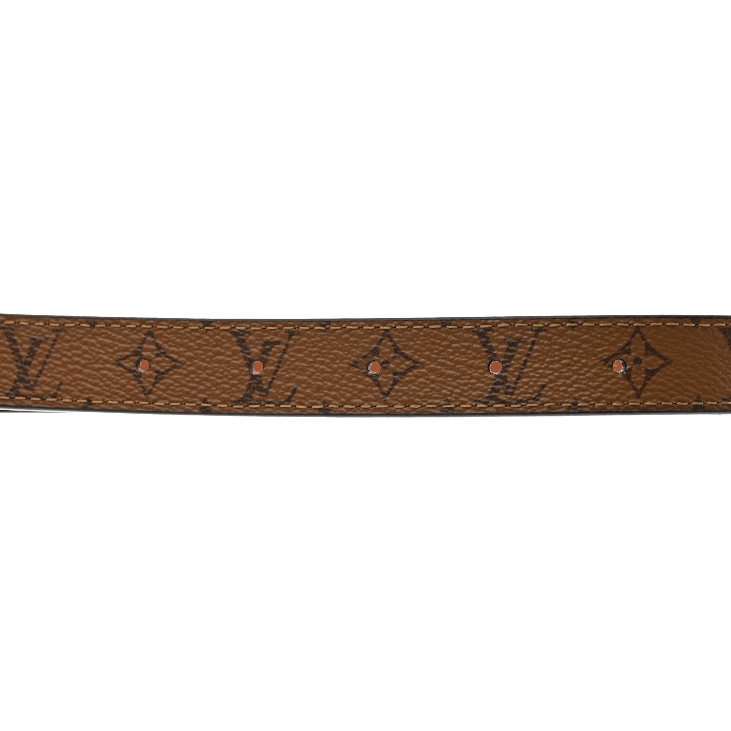 Louis Vuitton Calfskin Reverse Monogram 20mm LV Iconic Reversible Belt 80 32 Tan Brown 6 of 6