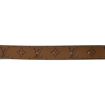 Louis Vuitton Calfskin Reverse Monogram 20mm LV Iconic Reversible Belt 80 32 Tan Brown 6 of 6