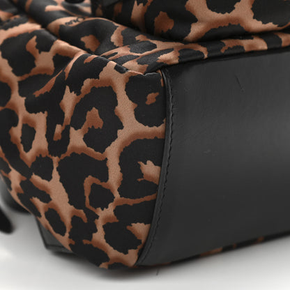 Jimmy Choo Nylon Leopard Candice Backpack Black 9 of 12