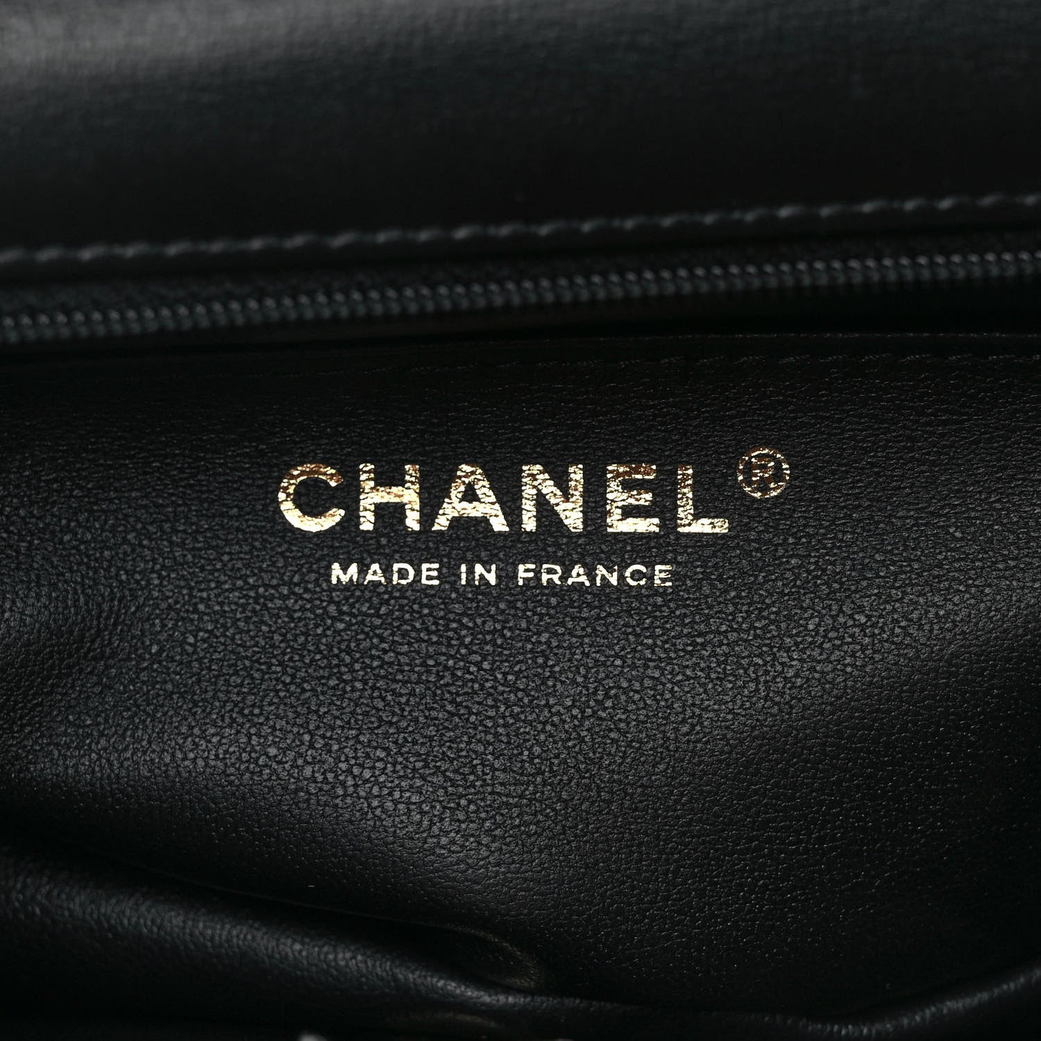 Chanel Lambskin Quilted Mini Top Handle Rectangular Flap Black 6 of 10