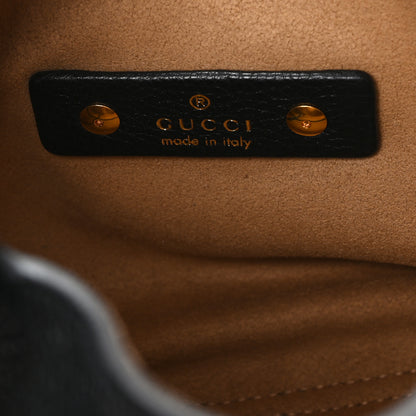 Gucci Grained Calfskin Softbit Medium Shoulder Bag Black 6 of 9