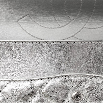 Chanel Metallic Aged Calfskin Quilted 2.55 Reissue 227 Flap Silver 11 of 11