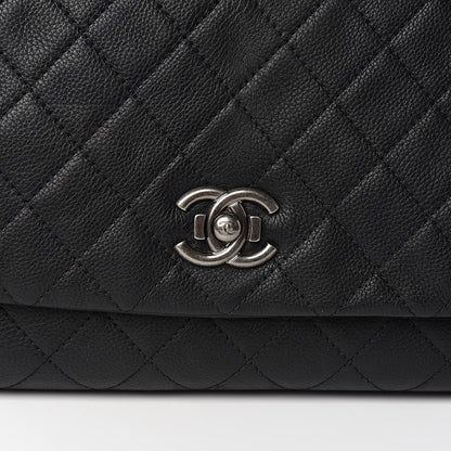Chanel Calfskin Quilted Couture Messenger Black 10 of 12