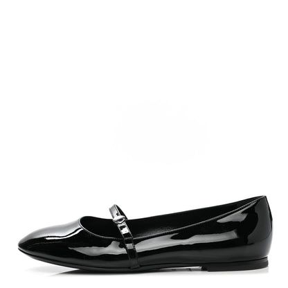 Louis Vuitton Patent Uniformes Ballet Flats 38 Black 1 of 9