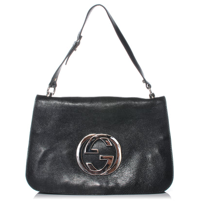 Gucci Leather Blondie Medium Flap Black 1 of 7