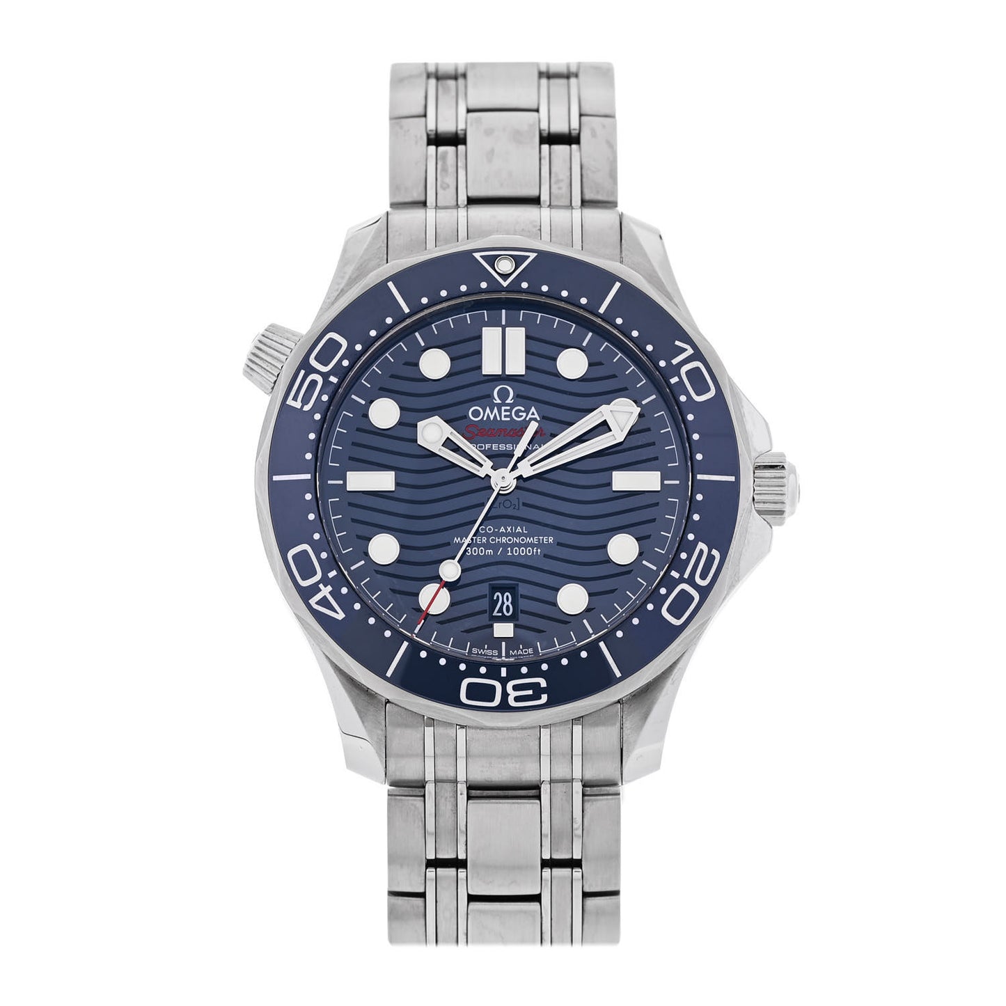 Stainless Steel 42mm Seamaster Diver 300M Automatic Watch Blue 210.30.42.20.03.001 Blue