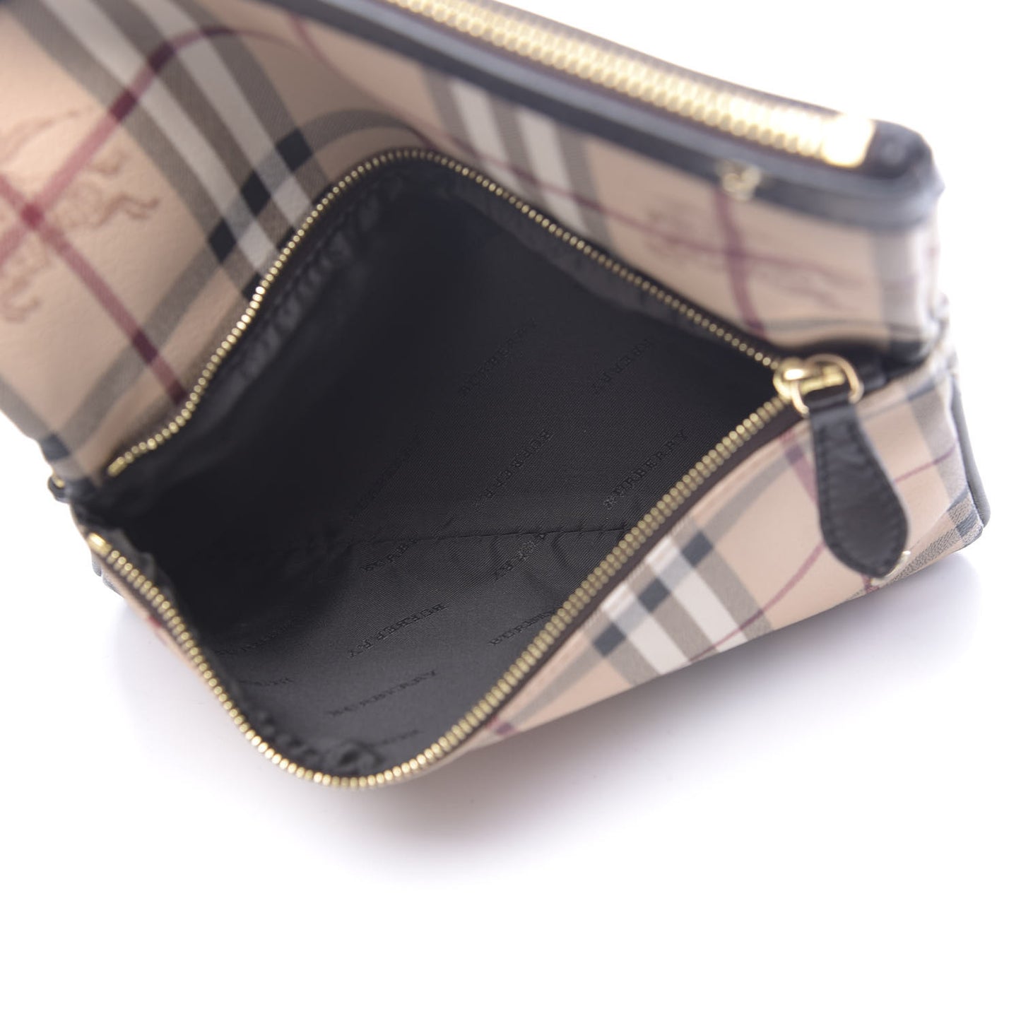 Haymarket Check Adeline Foldover Clutch Brown